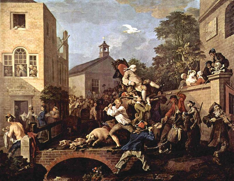 William Hogarth Der Triumphzug des Abgeordneten